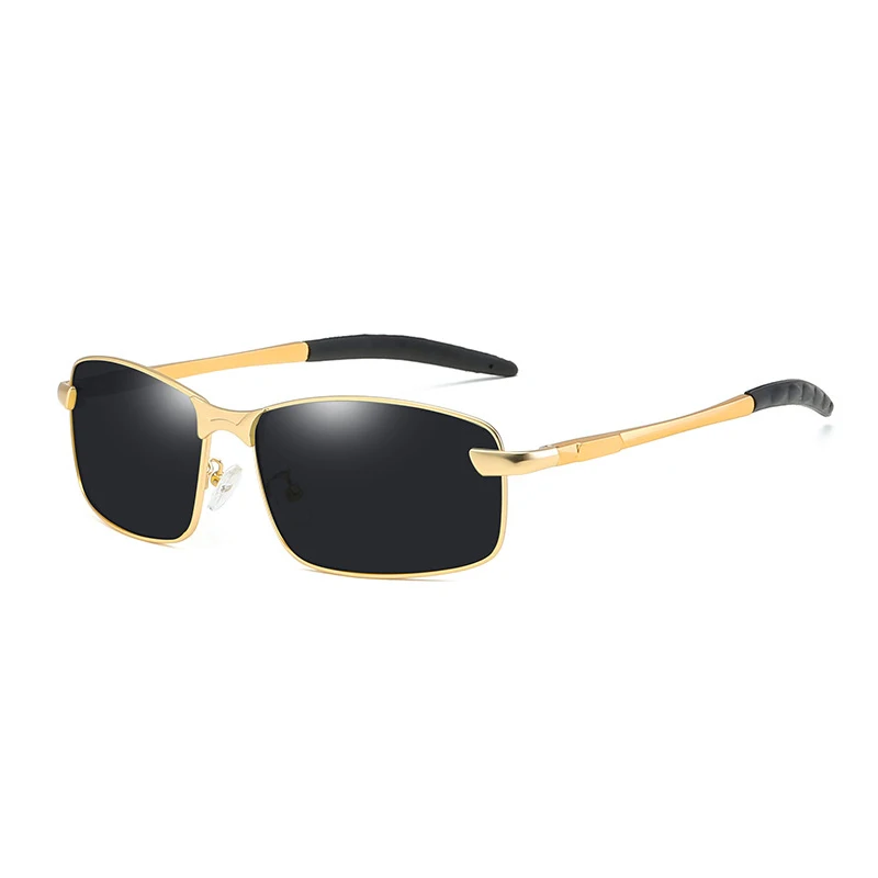 C14 gold black Классические поляризационные спортивные солнцезащитные очки для мужчин и женщин стильные прямоугольные брендовые дизайнерские солнцезащитные очки для вождения на открытом воздухе с защитой от ультрафиолета - Цвет линз: C14 gold black