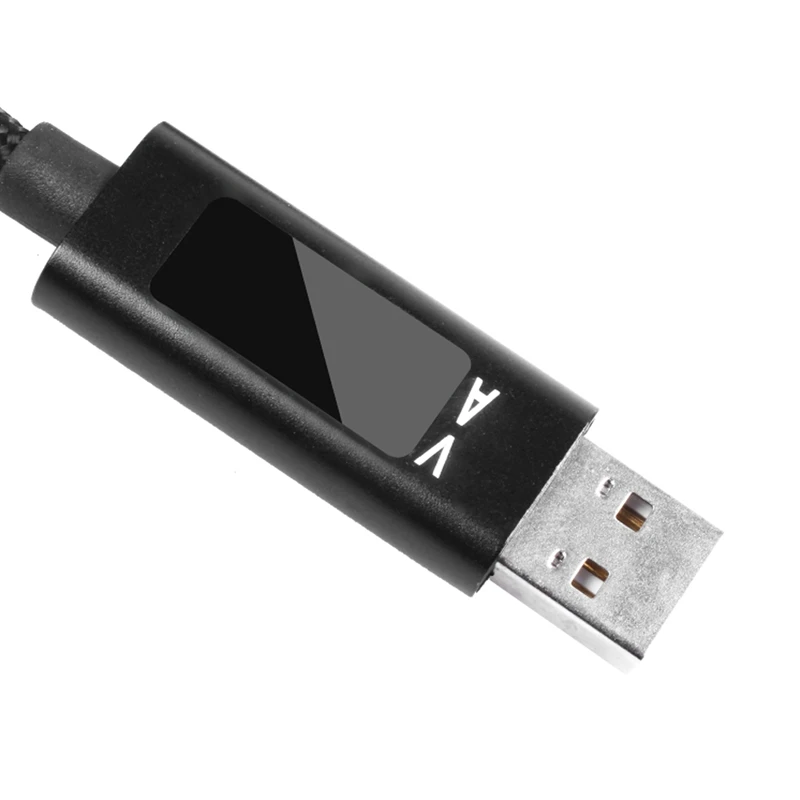 USB Type C Cable QC 3.0 Fast Charging Voltage and Current Display Braided Data Sync | Электроника