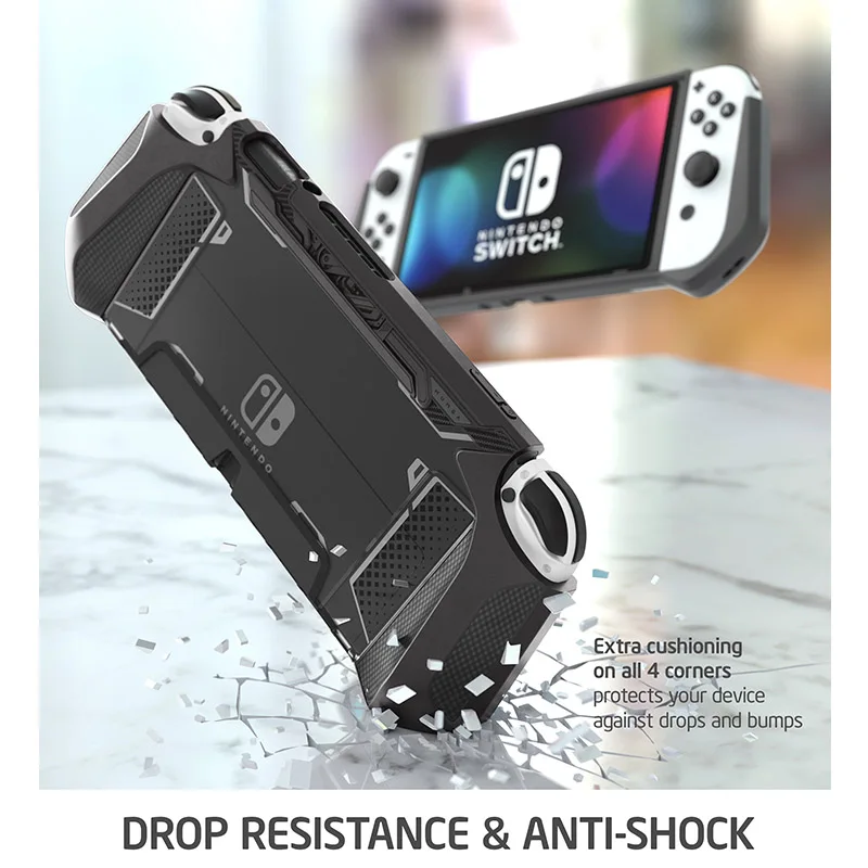 Чехол для Nintendo Switch OLED 2021 дюймов серии MUMBA Blade Dockable TPU Grip защитный чехол совместимый