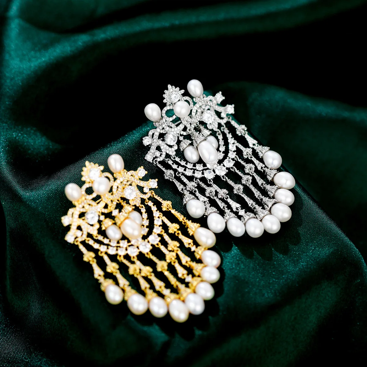 Женская Брошь с натуральным пресноводным жемчугом | Украшения и аксессуары