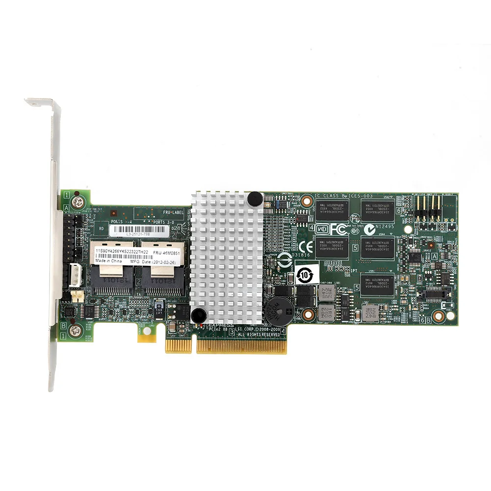 

Контроллер IBM M5015 Megaraid 9260-8i SATA / SAS RAID 6G PCIe x8 для LSI 46M0851