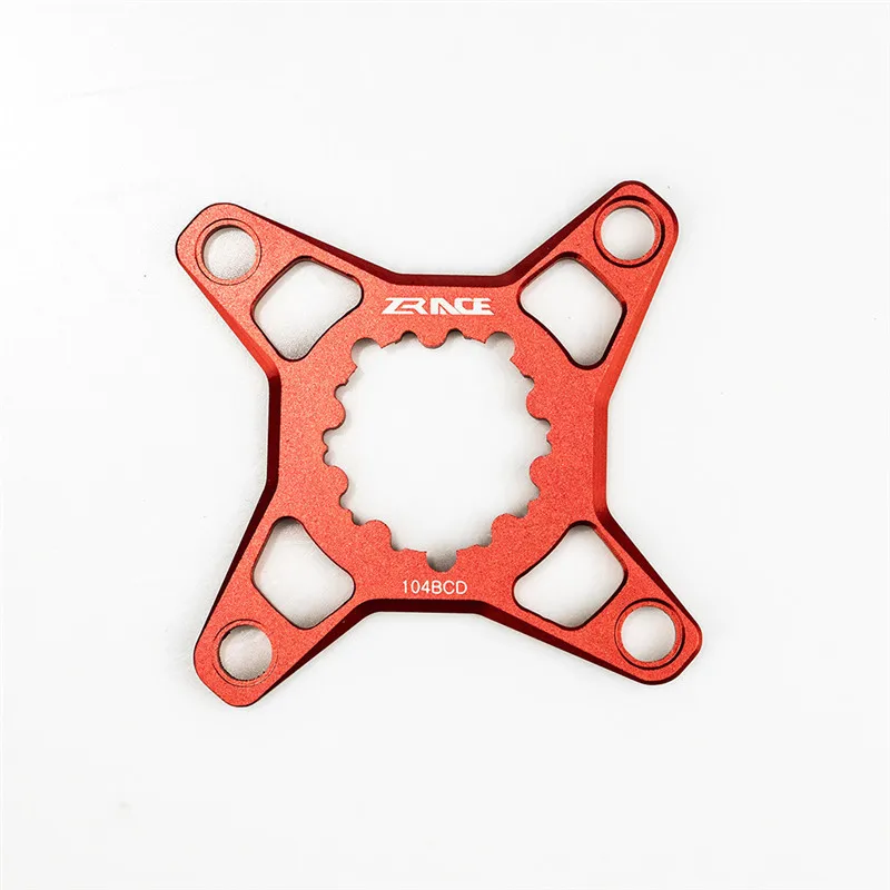 Adapter Red Zracing 104BCD MTB велосипедная цепь для SRAM прямое Крепление велосипеда Кривошип конвертер винты, AL 7075 CNC 4 шт. цепное кольцо болты адаптер - Цвет: Adapter Red