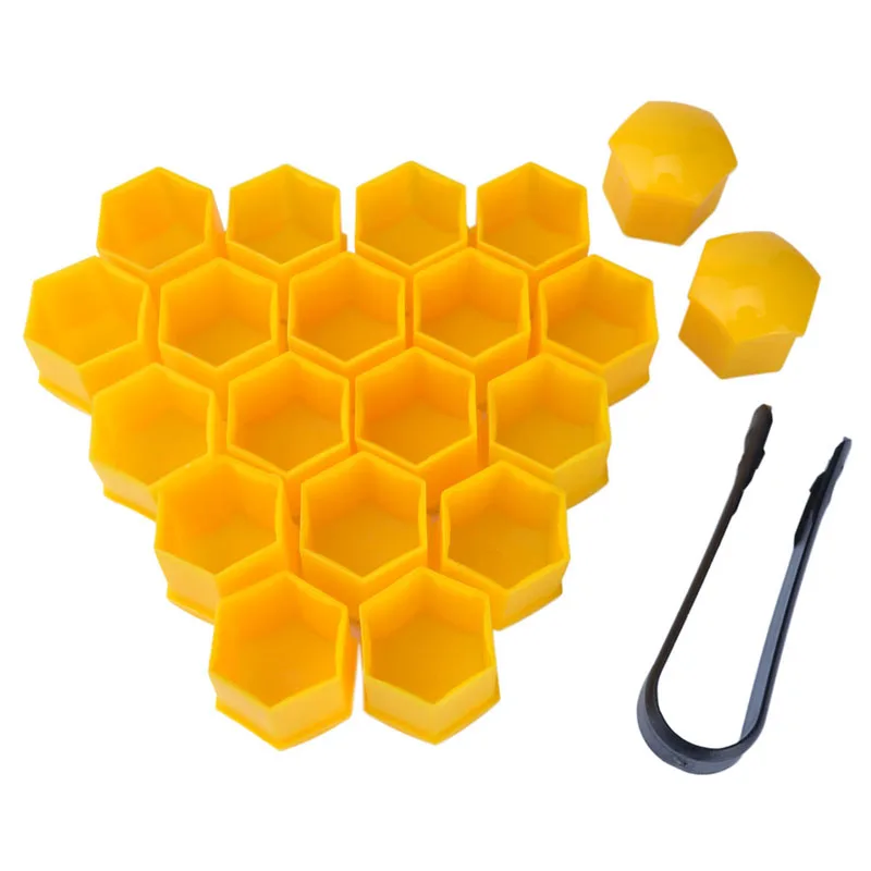 20 шт./компл. 21 мм гайки для автомобильных колес крышки авто s Защита винта ступицы