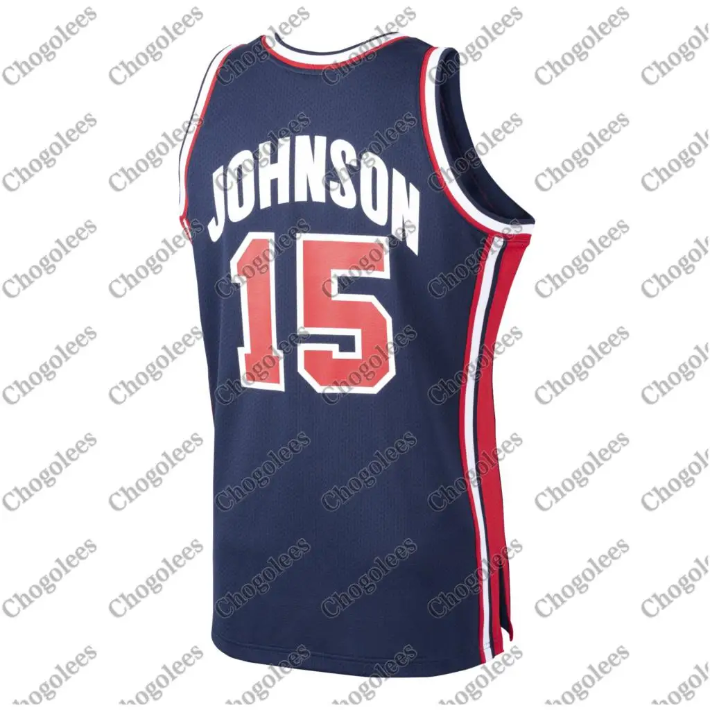 

Men Basketball Jersey Magic Johnson USA Basketball Mitchell & Ness Home 1992 Dream Team Authentic Jersey Navy