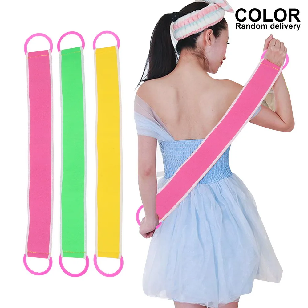 

Bath Towel Scrubbers Back Scrub With Pull Ring Shower Cloth Exfoliating Massage Bathroom Products