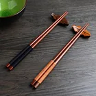 Натуральные бамбуковые деревянные палочки для еды, здоровые китайские карбонизирующие многоразовые кухонные палочки для суши