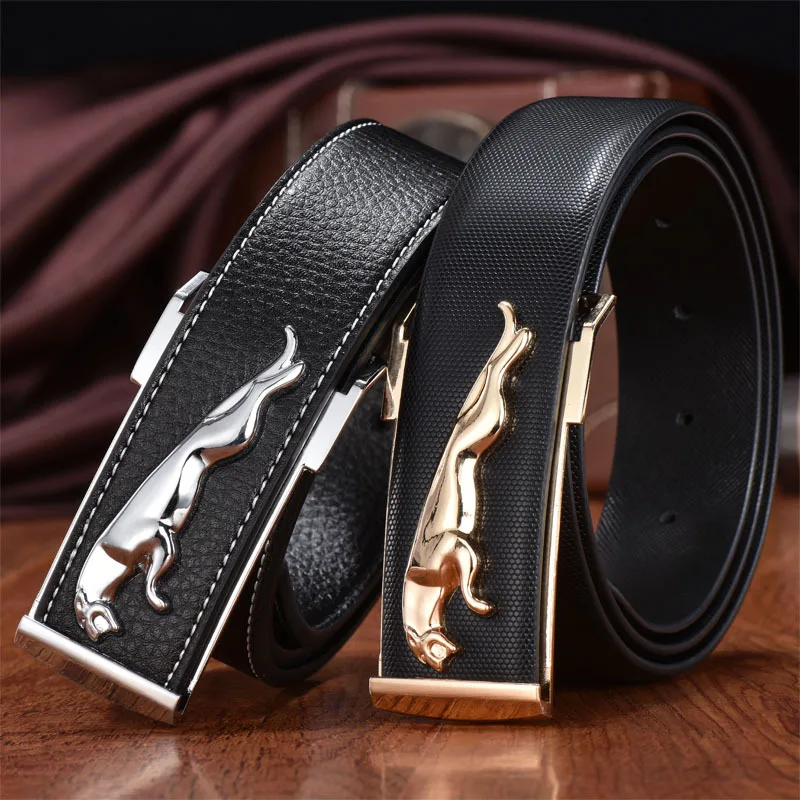 

New Leather Belts for Men Buckle Fancy Vintage Jeans Plate Buckle Belts