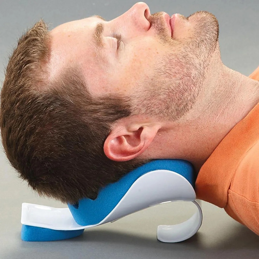 

Travel Neck Pillow Theraputic Support Tension Reliever Neck Shoulder Relaxer Massager Pillow Soft Sponge Releases Muscle Pillow