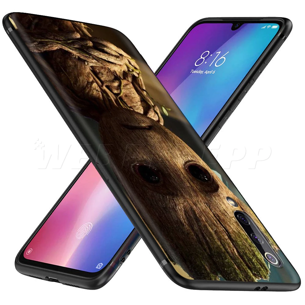 Хранители Groot чехол с принтом Marvel для спортивной камеры Xiao mi Red mi Note 8 mi, возраст 3, 6, 8, 9, A1 A2 A3 8A 6X9 T CC9 Lite SE Pro Max F1 10