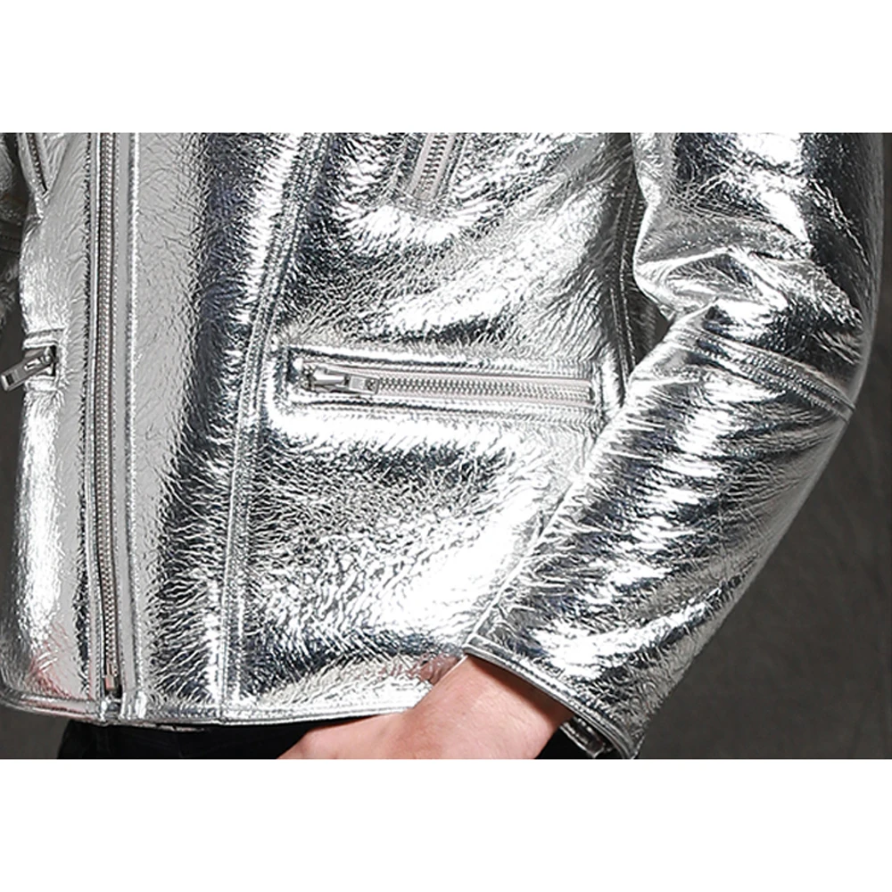 Мужская шуба из овчины SANI черная натуральной деловая кожи зима 2019|Мужские