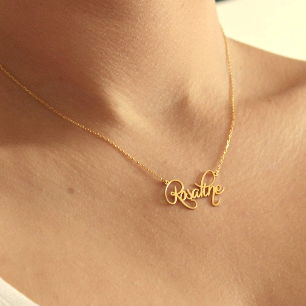 Ожерелья с именем новорожденного подвески ювелирные изделия ожерелье чокер