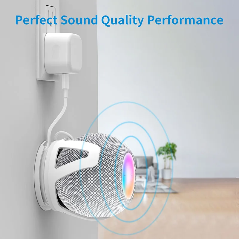 Настенный держатель PlusAcc для Homepod Mini идеальная Экономия места выходная подставка