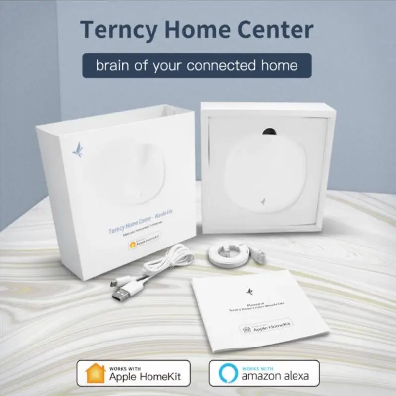 

Шлюз Zigbee Terncy, беспроводной хаб для умного дома, совместим с Apple Homekit, Google Home, Alexa, Apple TV, HomePod, голосовое управление, 2021