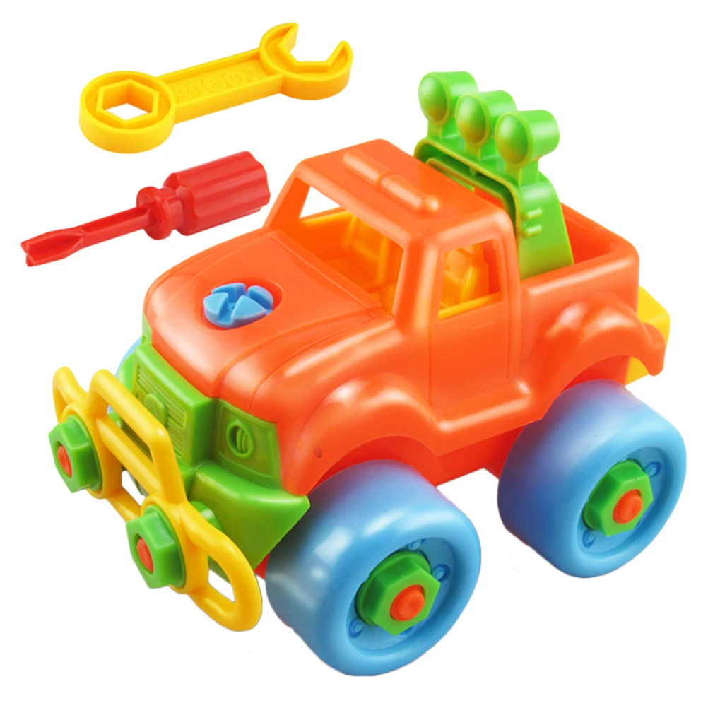 3D мультипликационный сборный автомобиль сделай сам поезд самолет строительство