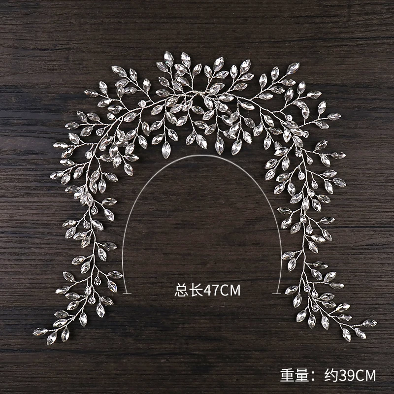 Свадебный обруч для волос AiliBride украшение с кристаллами и стразами свадебный