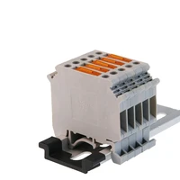 din rail terminal blocks uk 5 mtk pp connector knife disconnect with test socket screw wire conductor 10pcs