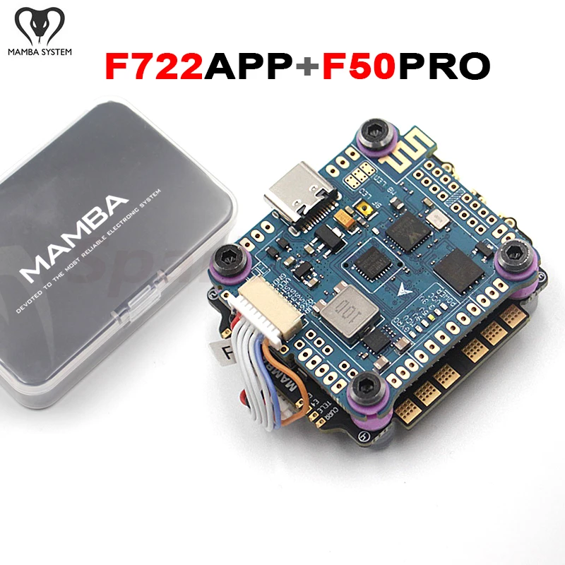 Diatone MAMBA обновленный F722APP Контроллер полета FC F50PRO 50A 4 в 1 ESC Stack 3 6S Lipo MPU6000 Betaflight OSD