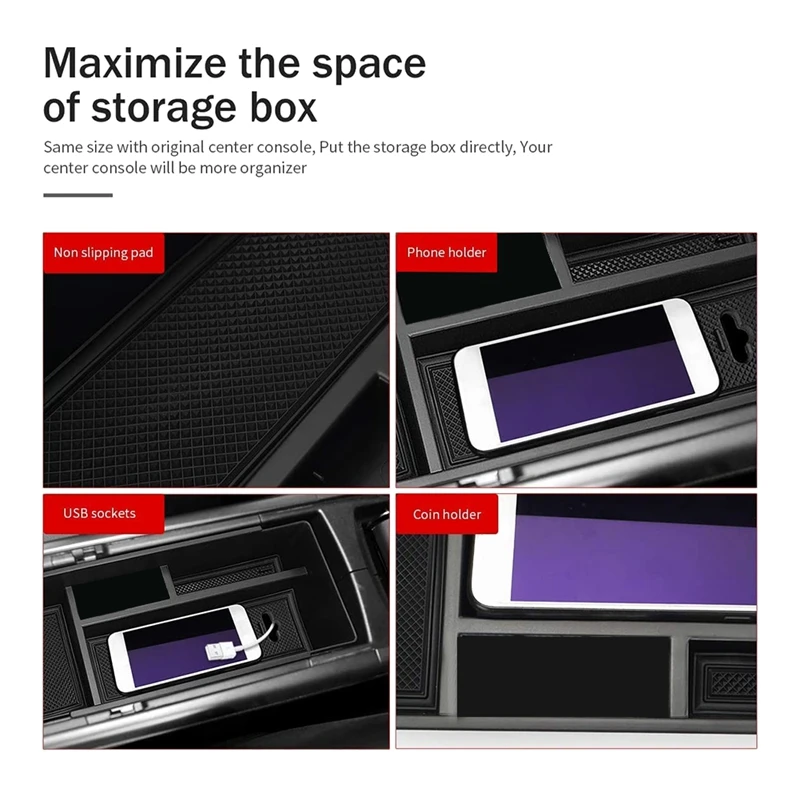 Автомобильный центральный подлокотник для консоли контейнер хранения