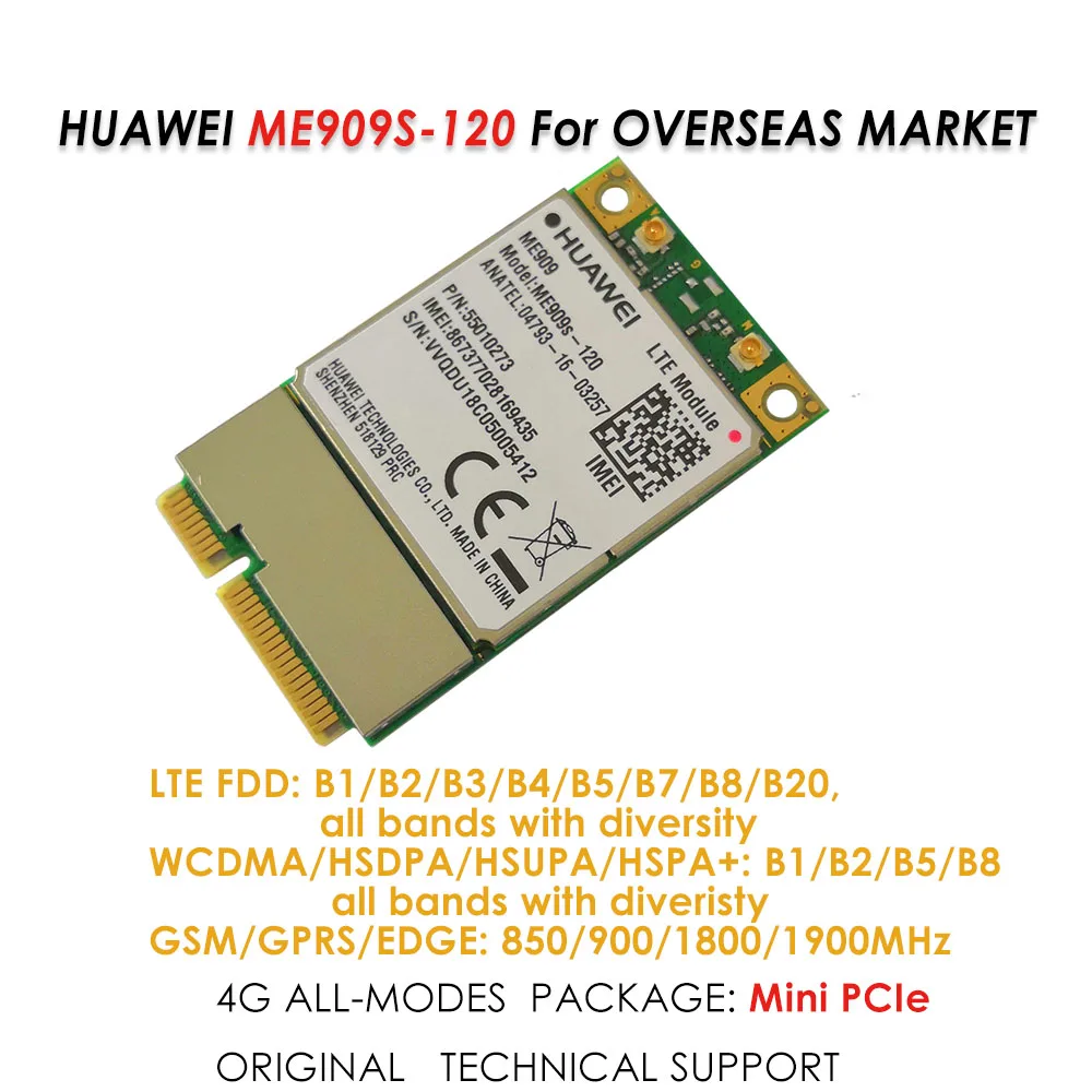 Промышленный модуль IOT/4G LTE Cat 4G Mini PCIe FDD B1/B2/B3/B4/B5/B7/B/8/B| |
