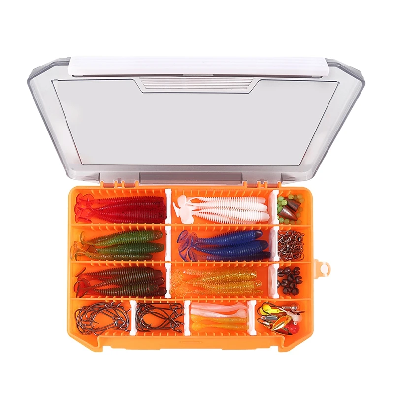 

Hot-Artificial Fishing Lure Soft Lure Set Mixed Universal Assorted Fishing Baits for Saltwater and Freshwater with Tackle