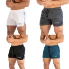 Шорты Goocheer мужские спортивные, повседневные штаны из сетчатой ткани, с боковым карманом, с завязкой, с надписью, для спортзала, летние