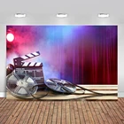 Фон для кино, видео, катушка, фотография, проектор, режиссеры, сцена, ретро-баннер