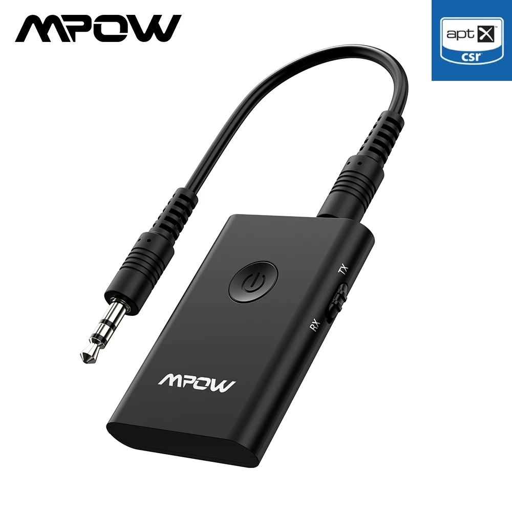 Беспроводной Bluetooth приемник Mpow 2 в 1 3 5 мм Aux APTX передатчик беспроводного адаптера