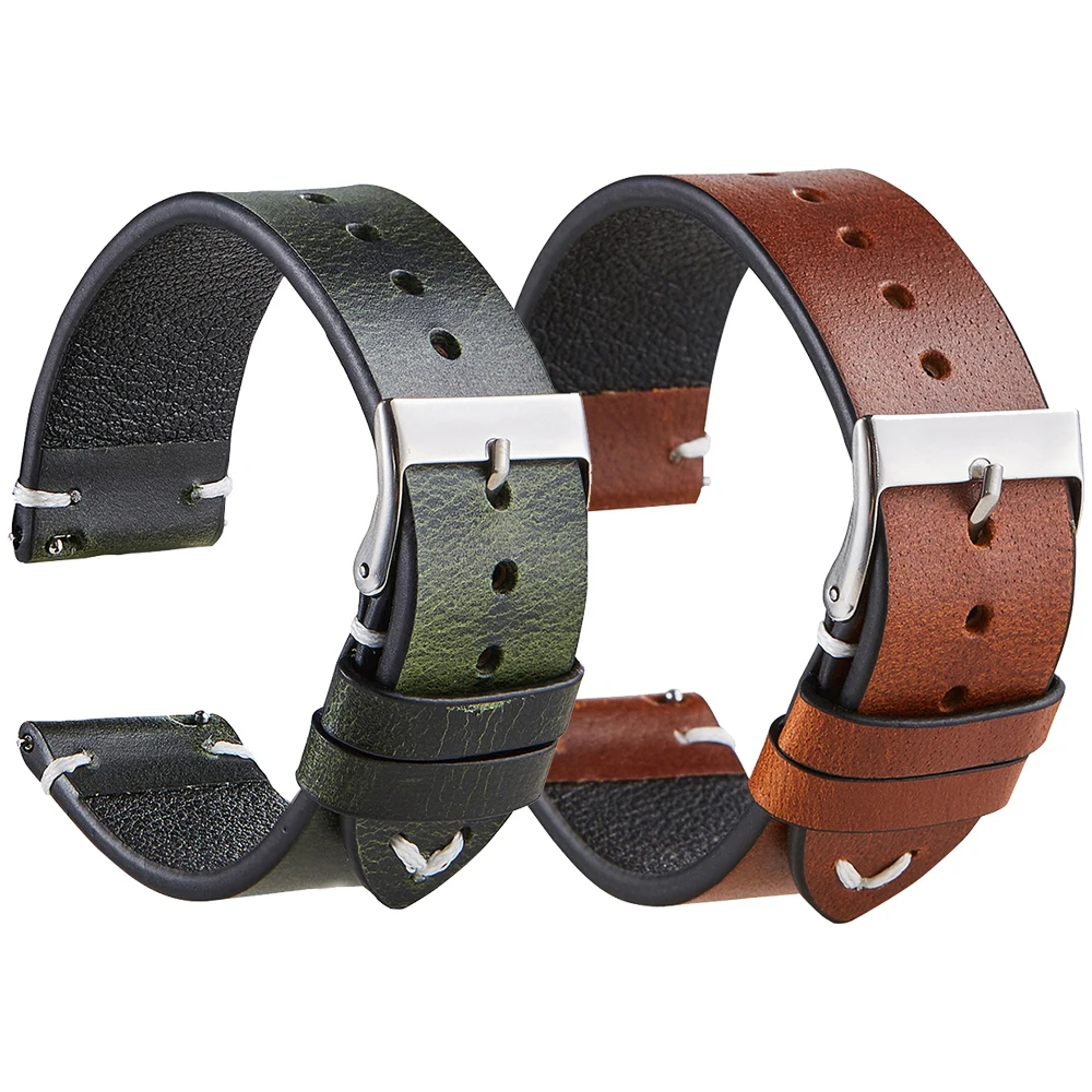 

Ремешок в стиле ретро из вощеной кожи для TicWatch Pro 2021/3, ремешок для GPS, ремешок для часов для TicWatch GTX S2 E2, ремешок для браслета, Сменные аксессуары