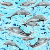 realistic dolphin fabric timeless treasures c7957 nautical quilt fabric by the yard ocean fabric sea life 100 cotton