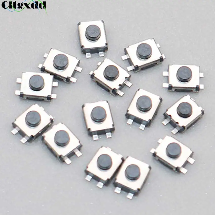 Cltgxdd 1000 шт. 3*4*2 мм 3*4 SMD переключатель 4 контактный сенсорный микропереключатель
