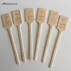 Деревянные палочки для свадебных коктейлей, палочки для напитков с монограммой, свадебные палочки для коктейлей