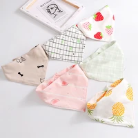 cotton pet neckerchief scarf adjustable snap button desgin dog triangles scarf pet saliva towel bandana cats bibs scarf collar