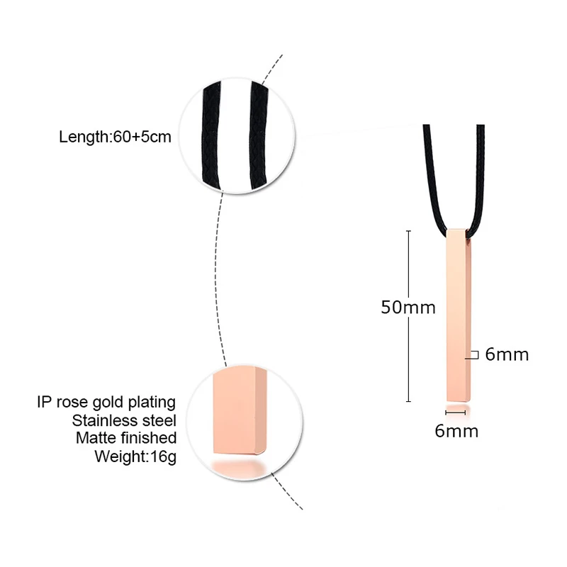 4 стороны персонализированные ожерелья сделанные на заказ сделай сам текстовый