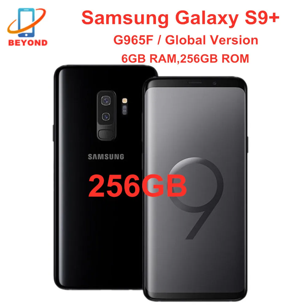 Samsung Galaxy S9 плюс G965F 256 Гб встроенной памяти 6 ГБ ОЗУ глобальная версия Octa Core 2 &quotNFC