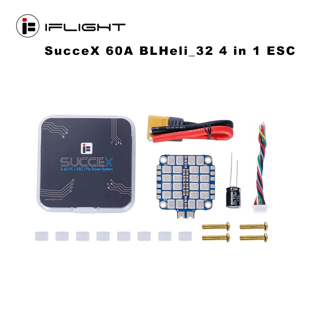 IFlight SucceX 60A Plus 2-6S blheli _ 32 4 в 1 ESC поддержка датчика тока Dshot1200 для радиоуправляемого