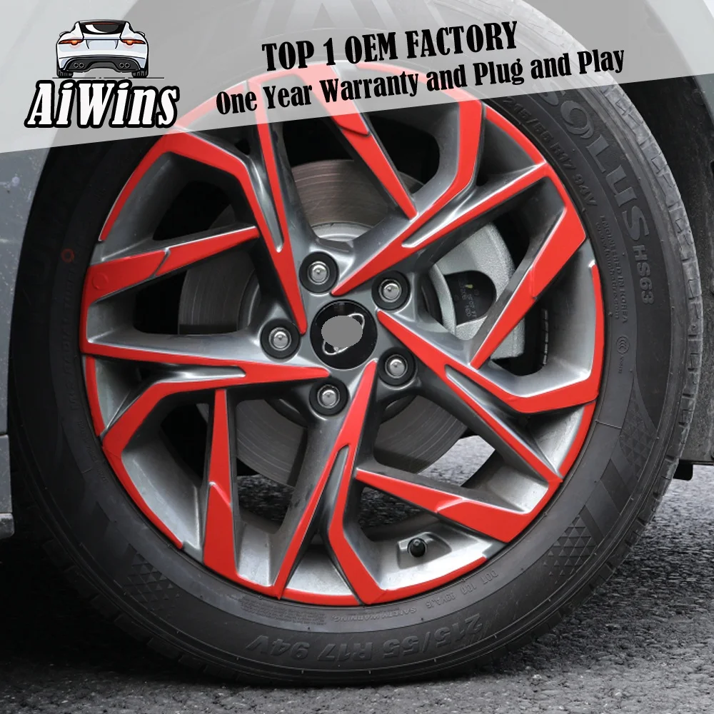 

Car style For Hyundai Sonata 2020 body sticker modification front bar trim strip middle mesh side skirt paste rear bumper hub c