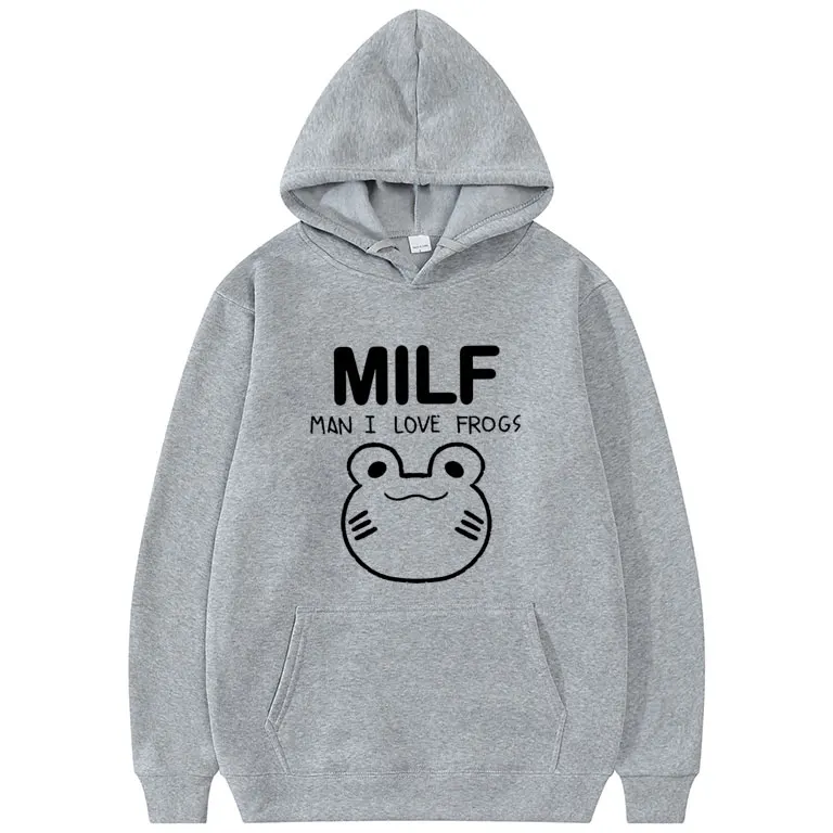 

2021 Hot New Men Women Couples I Love Frogs Clothing Autumn Winter Fashion Unisex Streetwear Man Loose Tops Woman Kawaii Coat