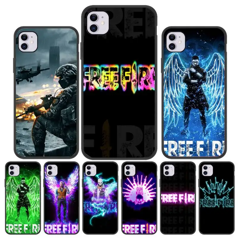 

Hot Game Free Fires Phone Case For Iphone 5 SE 2020 6 6s 7 8 plus X Xr XS 11 12 Mini Pro Max Fundas Cover