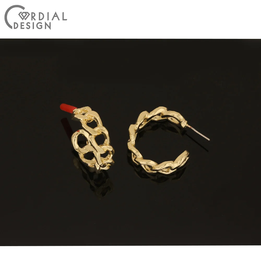 

Cordial Design 50Pcs 22*24MM Jewelry Accessories/Hand Made/Earrings Stud/Hooks Shape/DIY Making/Jewelry Findings & Components