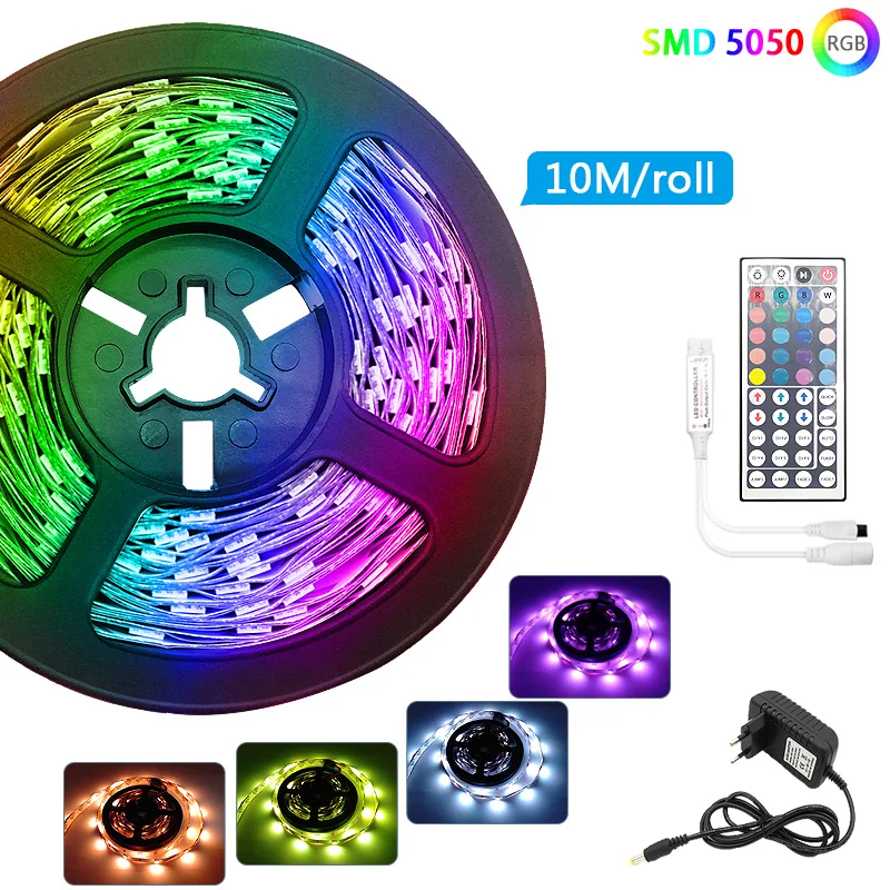 Светодиодная ленсветильник RGB 30 м 5050 5 10 без водонепроницаемой светодиодной ленты