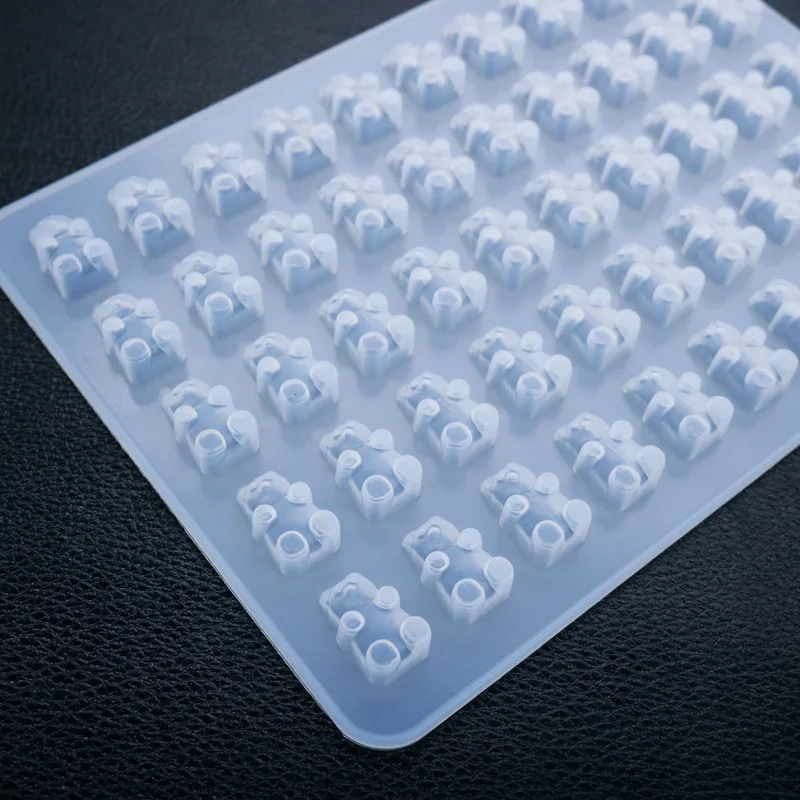 Силиконовая форма в виде медведя для изготовления партий кабошона животного