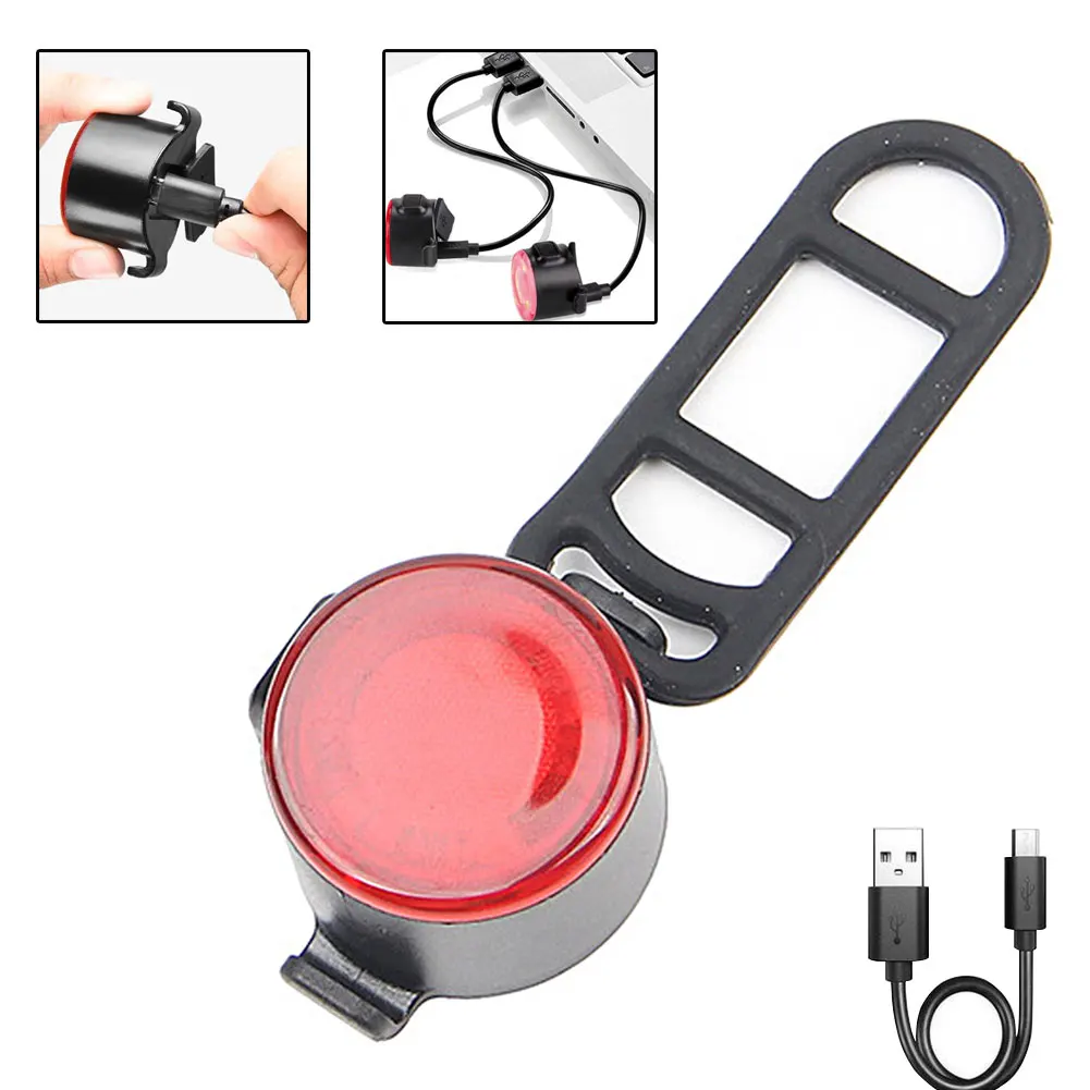 

Bicycle Tail Light Bike Warning Safety Light Mini LED Bike Light Chargeable Waterproof Bike Rear Lights Bicycle Accessories