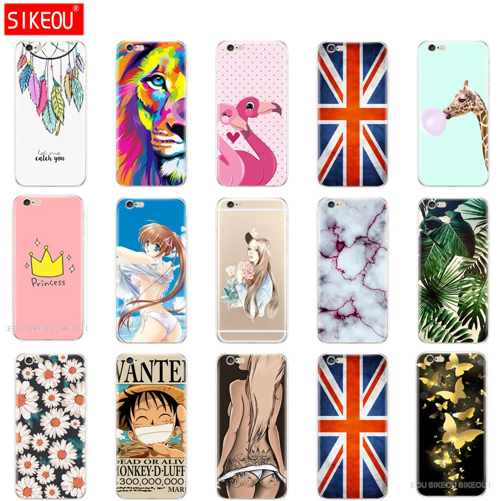 Мягкий силиконовый чехол для IPhone 6 IPhone6 TPU полностью 360 защитный apple Plus plus