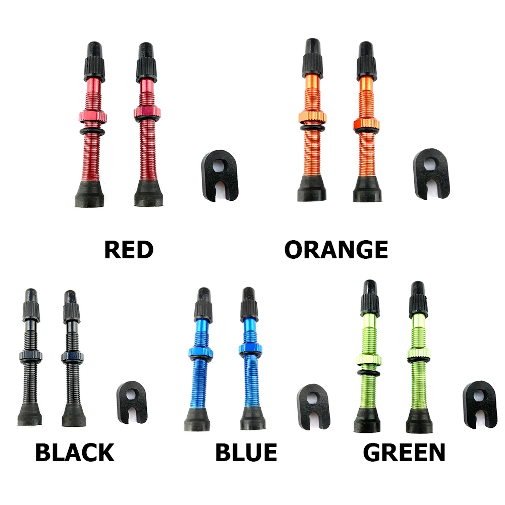 

60mm 1 Pair Alloy Stem Presta Valve + Tool Road Mountain Bike Tubeless Tire for Outdoor Caring Personal Bicycle Supply