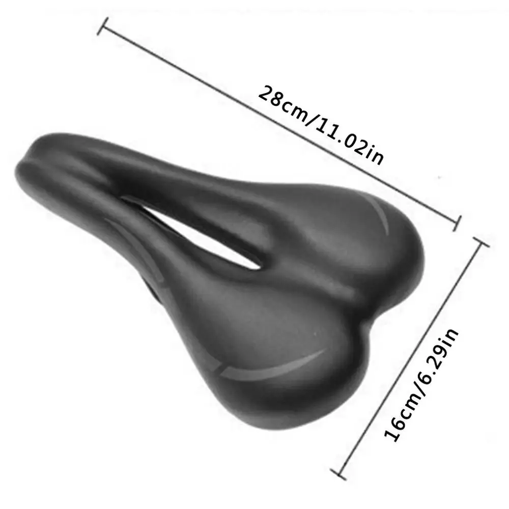 

Mountain Bike Comfortable Bicycle Seat Cushion Soft Elastic Wide Saddle Cross-border Dead Coaster Seat