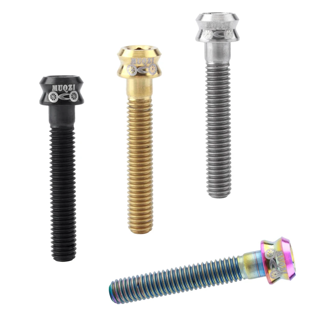 M6 X 35mm Bicycle MTB Bike Column Headset Stem Top Cap Titanium Bolt Screw | Спорт и развлечения