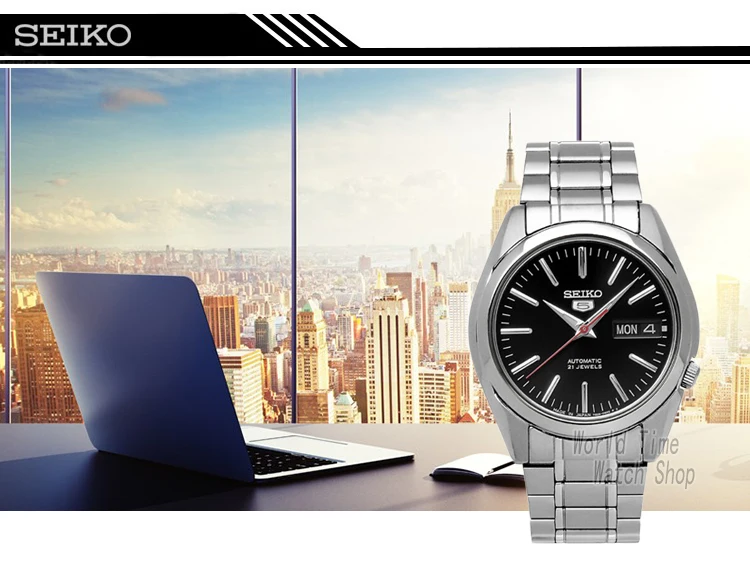 Seiko часы мужские 5 автоматические часы Топ бренд Роскошные спортивные мужские часы набор водонепроницаемые механические Военные часы Relogio MasculinoSNK