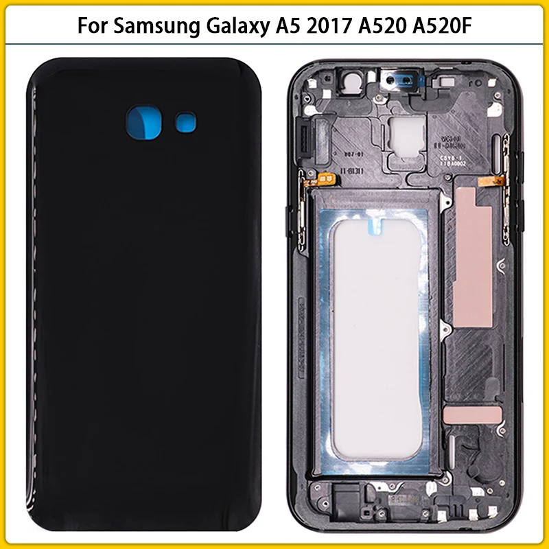 Новый чехол A520 с полным покрытием корпуса для Samsung Galaxy A5 2017 A520F средняя рамка