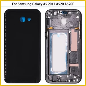 Новый чехол A520 с полным покрытием корпуса для Samsung Galaxy A5 2017 A520F средняя рамка Корпус рамка задняя крышка батарейного отсека задняя крышка
