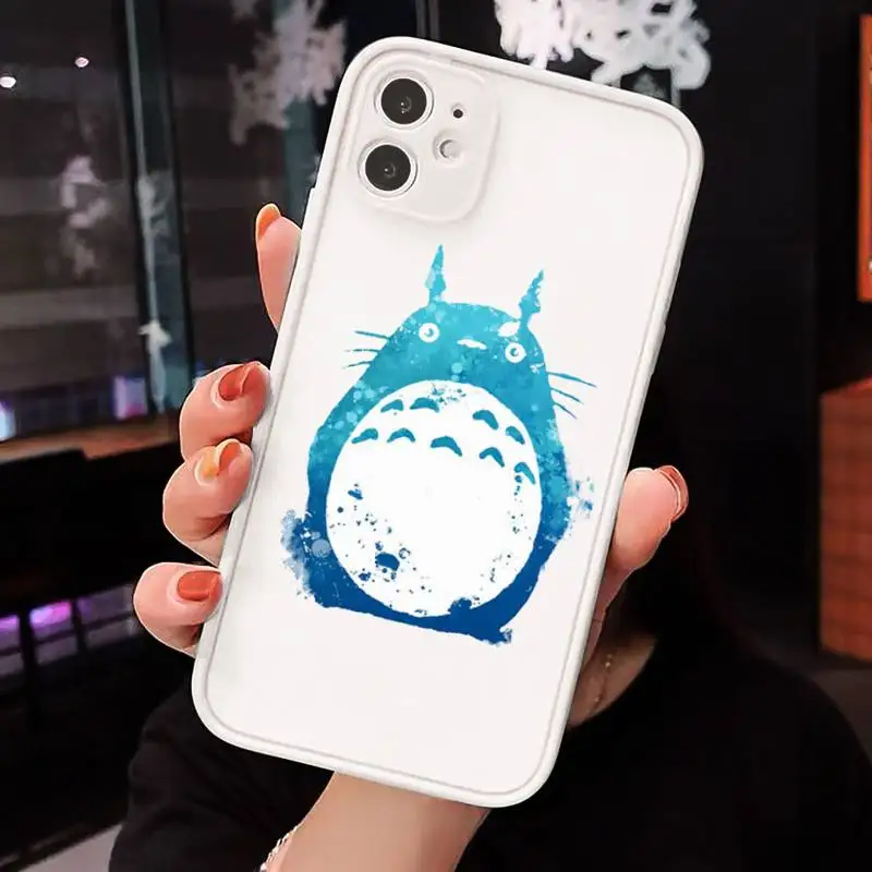 

Ghibli Totoro Ponyo Spirited Away Phone Cases Matte Transparent for iPhone 7 8 11 12 s mini pro X XS XR MAX Plus cover funda